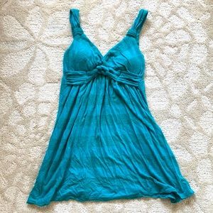 Rhapsody stretchy long tank top